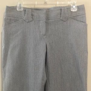 Express Design Studio Pants Gray Pinstriped SZ 6